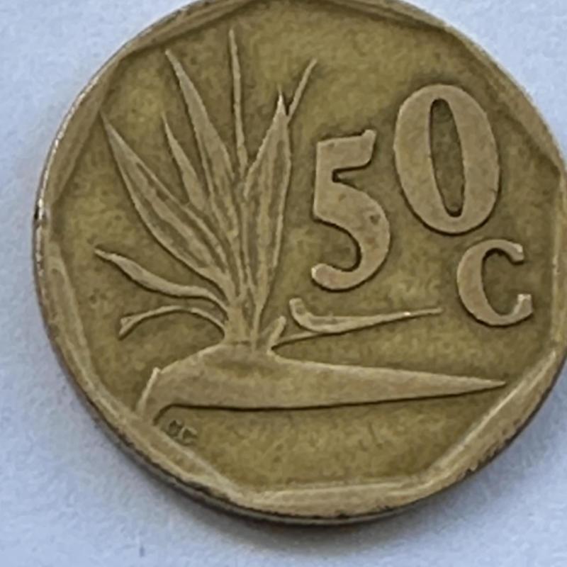 2013 Africa Fifty Cent 50c Coin Calla Lily African Lily Strelitzia Bird Of Paradise Flower