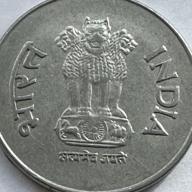 India 2001 One 1 Rupee Ashoka Lion