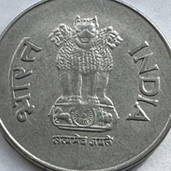 India 2002 One 1 Rupee Ashoka Lion