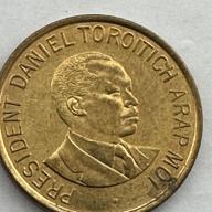 Kenya 1998 1s One Shilling Coin Bust of Daniel Toroitich Arap Moi facing right