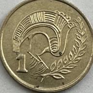 Cyprus 1c One Cent 1983 Coat Of Arms Dove Holding Twig