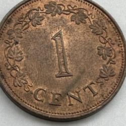 1972 Malta Maltese 1c One Cent Coin