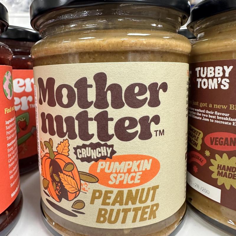 6x MotherNutter Crunchy Pumpkin Spice Peanut Butter Includes Postage