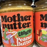 6x MotherNutter Crunchy Plain Peanut Butter Includes Postage