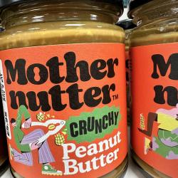 6x MotherNutter Crunchy Plain Peanut Butter Includes Postage