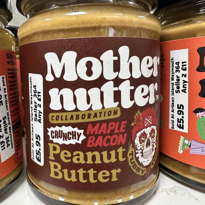 6x MotherNutter Crunchy Maple Bacon Peanut Butter Includes Postage