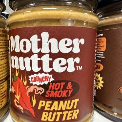6x MotherNutter Crunchy Hot & Smokey Peanut Butter Includes Postage