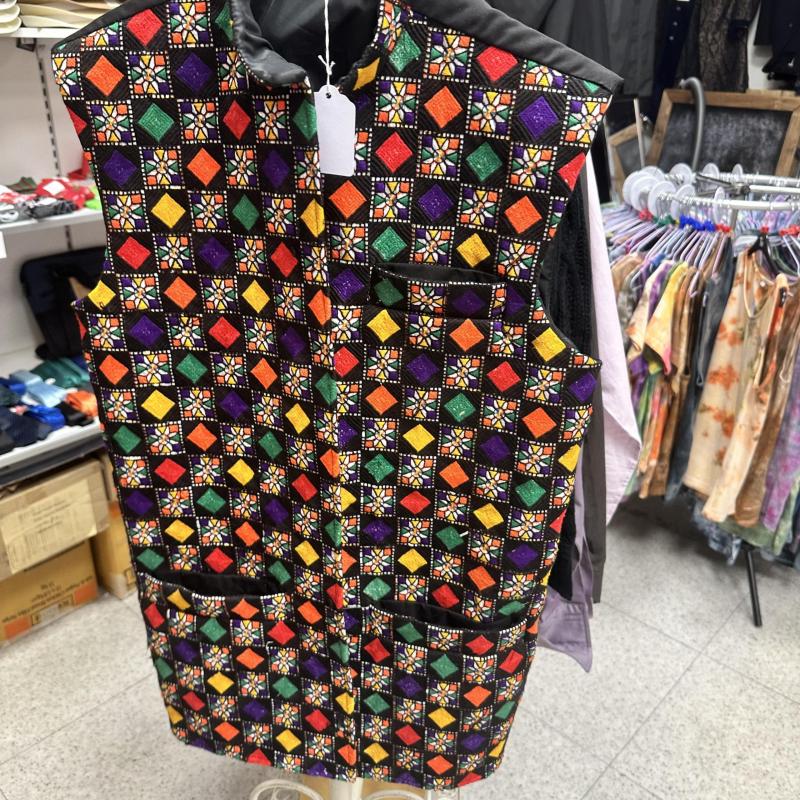 Male Waistcoat (2) Size Medium Hand Embroidery Vintage shelf 286