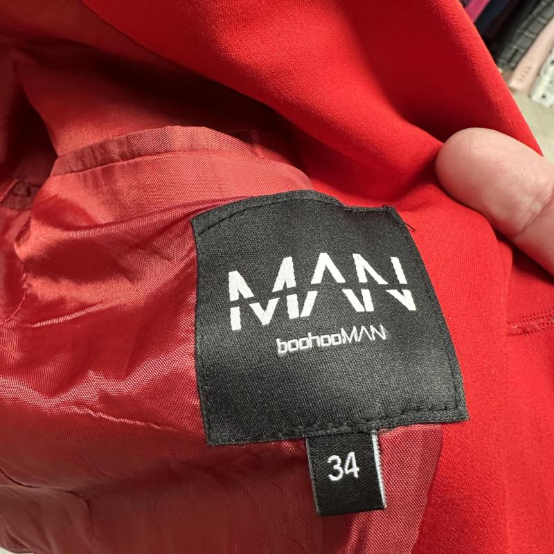 Men’s Jacket Red Size UK Chest 34 Small - Medium BooHooMan shelf 286