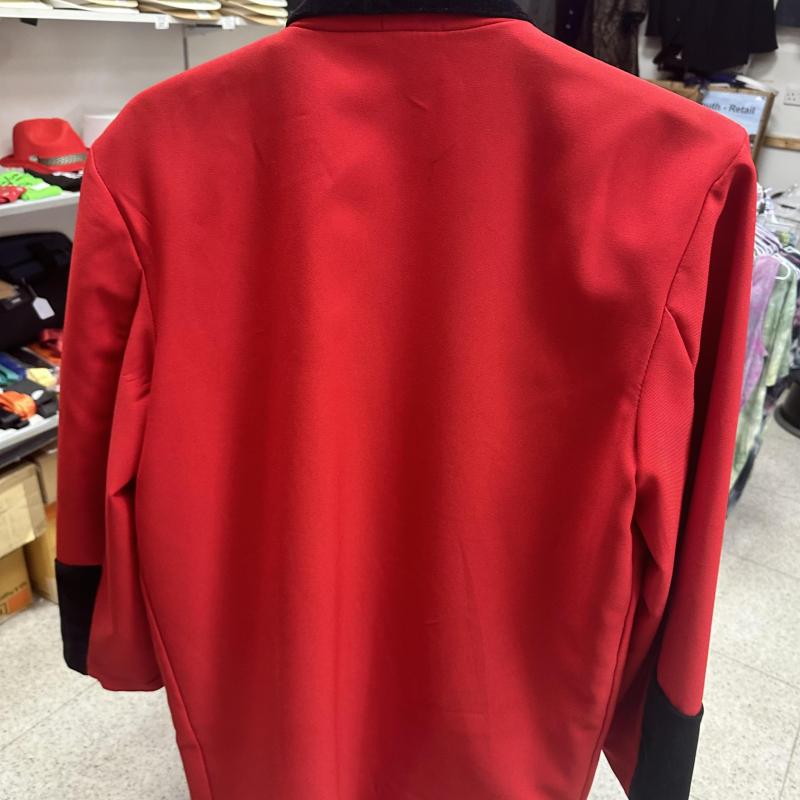 Men’s Velvet Tuxedo Jacket Red Size UK Chest 40 Medium shelf 286