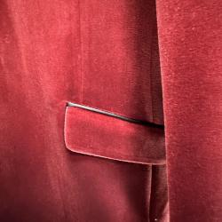 Men’s Velvet Tuxedo Jacket Red Size UK Chest 40 Medium shelf 286