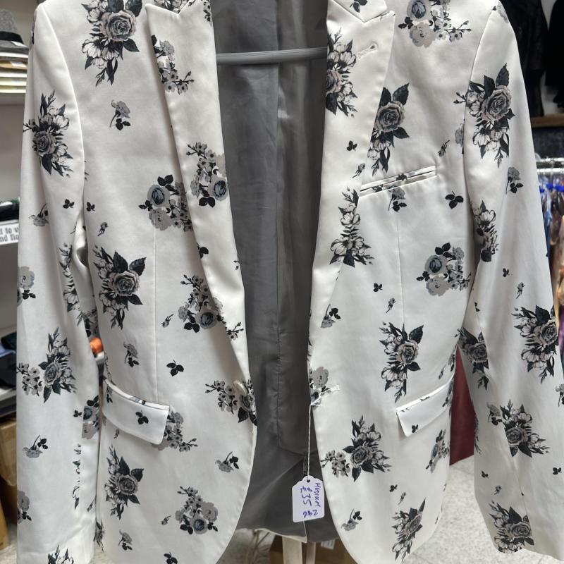 Men’s White Floral Jacket Size UK Chest 38 Small-Medium shelf 286