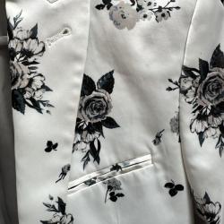 Men’s White Floral Jacket Size UK Chest 38 Small-Medium shelf 286