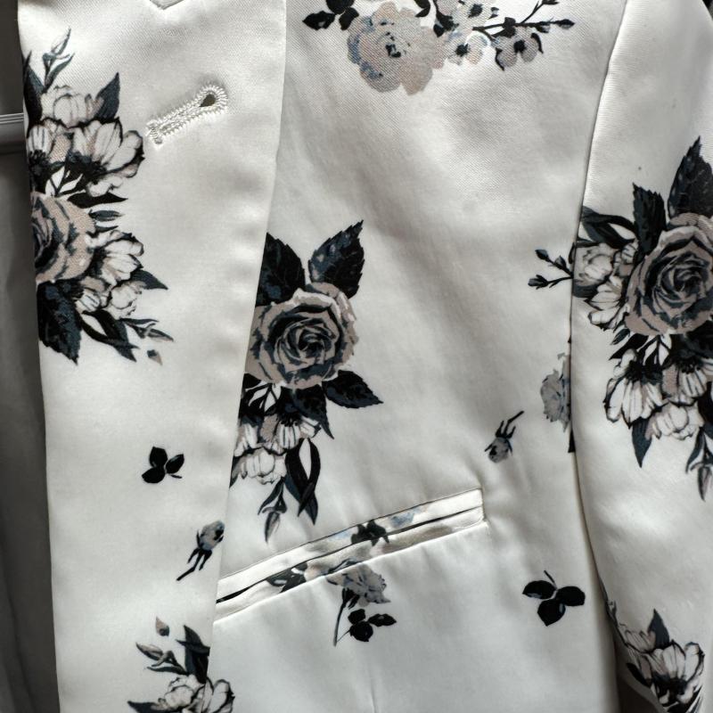 Men’s White Floral Jacket Size UK Chest 38 Small-Medium shelf 286