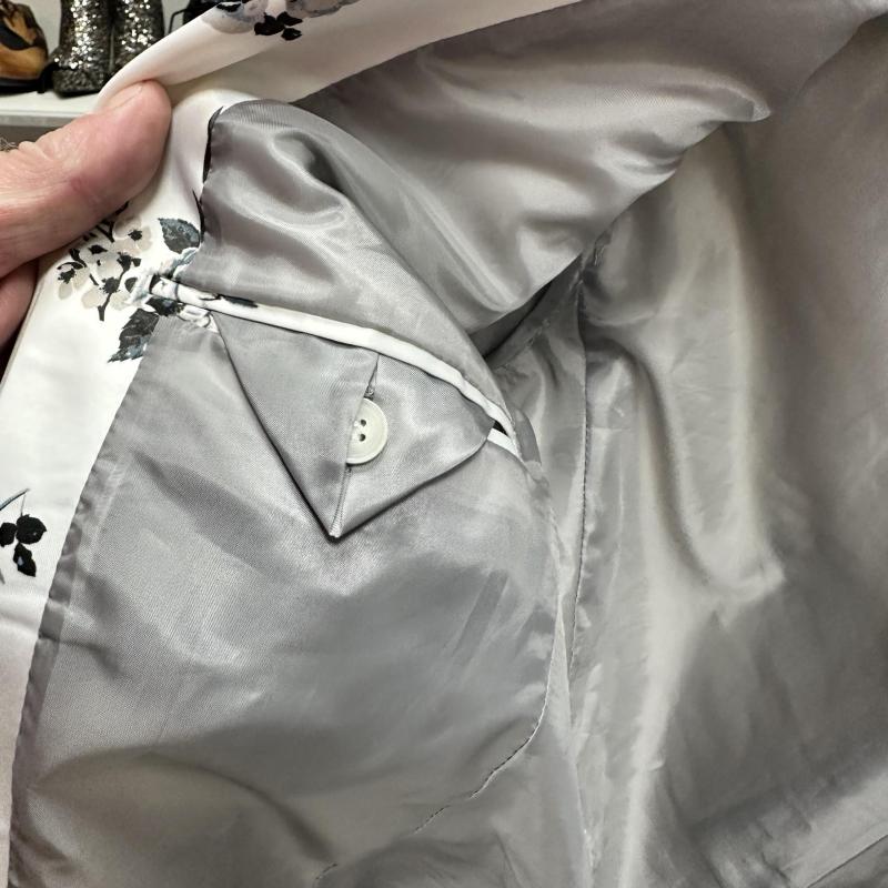 Men’s White Floral Jacket Size UK Chest 38 Small-Medium shelf 286