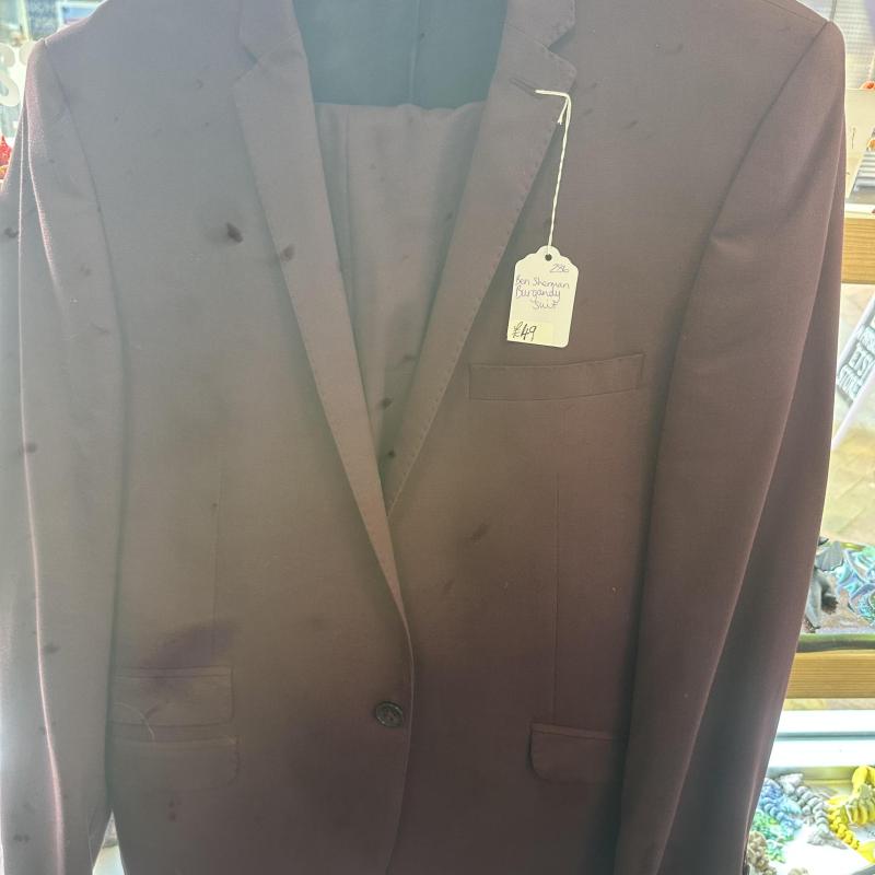 Men’s Ben Sherman Purple 2 Pce Suit Size UK Chest 40 Medium shelf 286