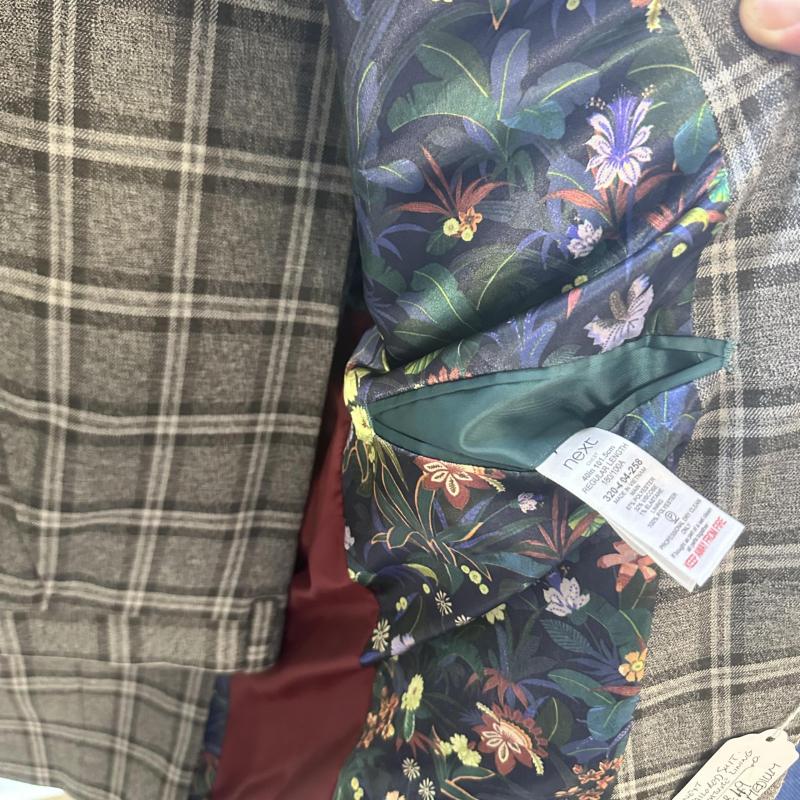 Mens Next Tailored 2 pace Suit Featured Lining Size UK Chest 40 Medium shelf 286