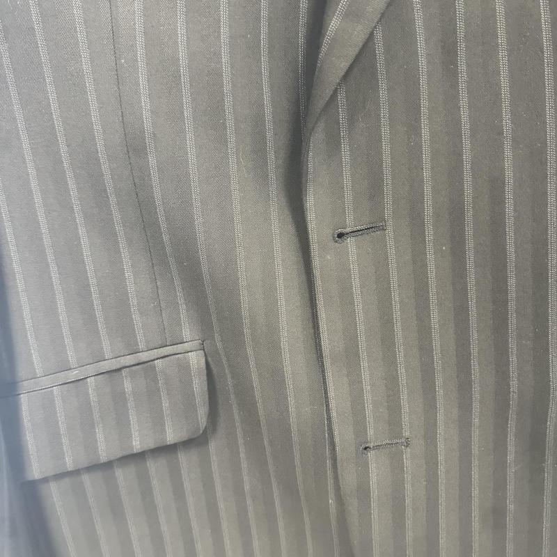 Mens Pin Stripe M&S Autograph Black Paisley Lining Size UK Chest 42 Medium shelf 286