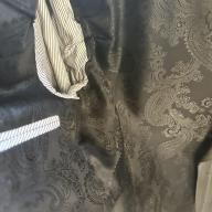 Mens Pin Stripe M&S Autograph Black Paisley Lining Size UK Chest 42 Medium shelf 286