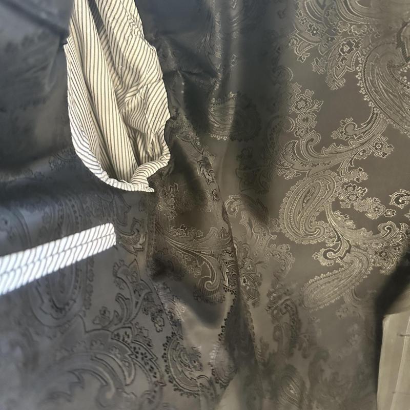 Mens Pin Stripe M&S Autograph Black Paisley Lining Size UK Chest 42 Medium shelf 286