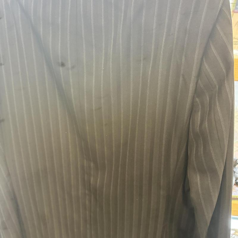 Mens Pin Stripe M&S Autograph Black Paisley Lining Size UK Chest 42 Medium shelf 286