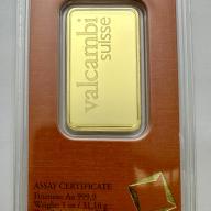 1 Ounce Valcambi Suisse 999.9 Gold Bar