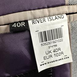 Mens River Island Blazer Purple Lining Size UK Chest 40 Medium shelf 286