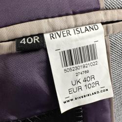 Mens River Island Blazer Purple Lining Size UK Chest 40 Medium shelf 286