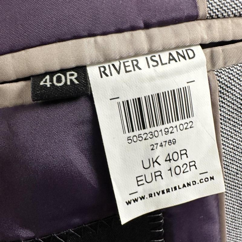 Mens River Island Blazer Purple Lining Size UK Chest 40 Medium shelf 286