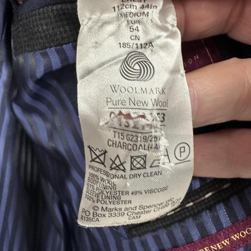 Mens M&S Luxury Blazer Purple Lining Size UK Chest 44 Medium shelf 286