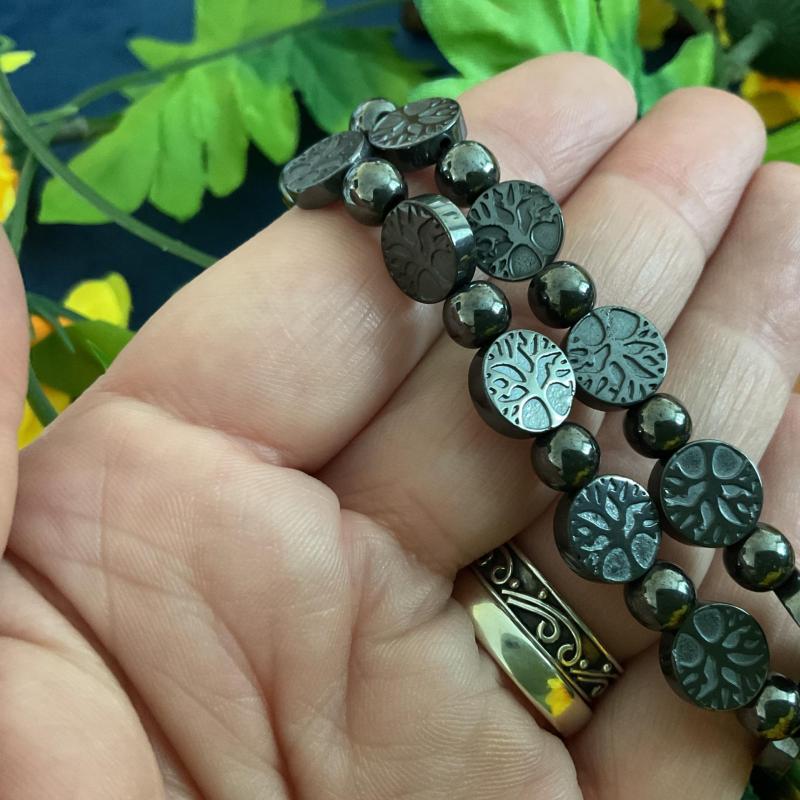 Hematite crystal bracelet