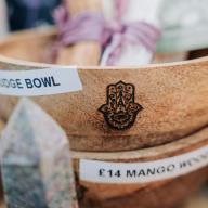 Smudging bowl handcrafted from mango wood