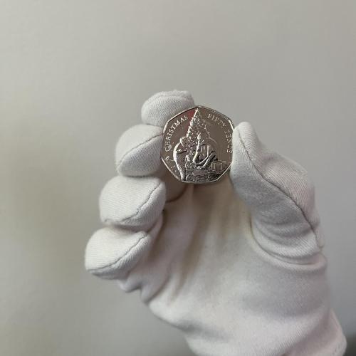 2021 Gibraltar Christmas 50p Monkey