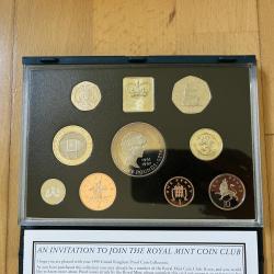 1999 UK Proof Coin Collection Royal Mint - £2 Rugby