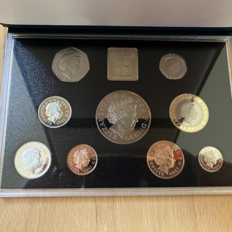 1999 UK Proof Coin Collection Royal Mint - £2 Rugby