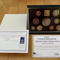 1999 UK Proof Coin Collection Royal Mint - £2 Rugby