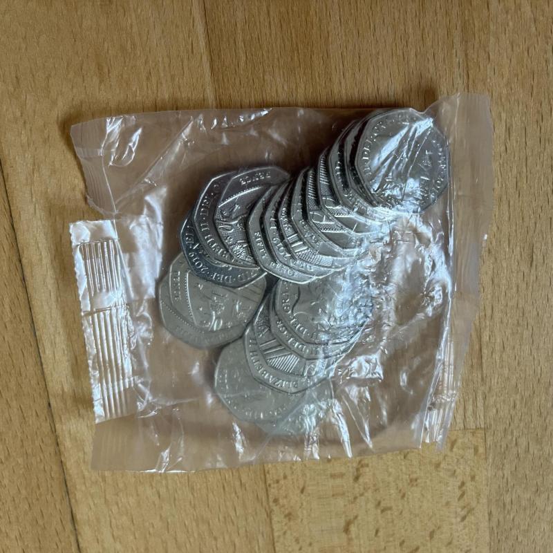 2019 50p - sealed bag of 20 coins