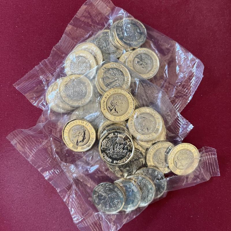 2020 £1 - sealed bag of 20 coins - LOW MINTAGE