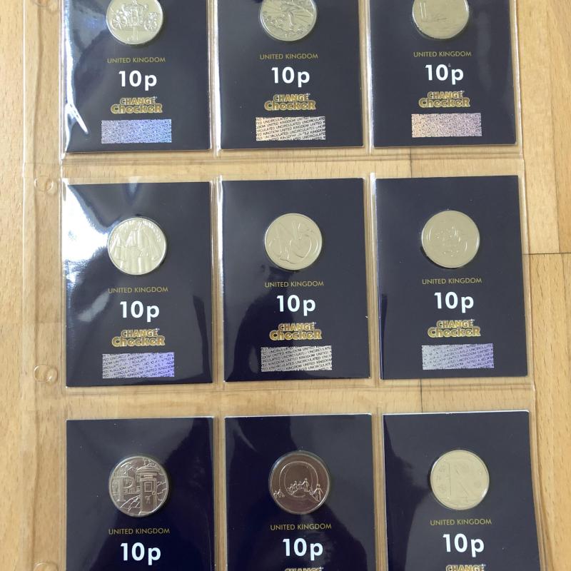 2018 Royal Mint 10p A-Z Uncirculated Coins plus Completer Medallion - in Folder