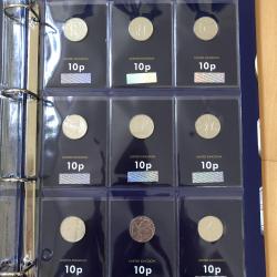 2019 Royal Mint 10p A-Z Uncirculated Coins plus Completer Medallion - in Folder