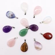 Crystal Teardrop Pendants - 12