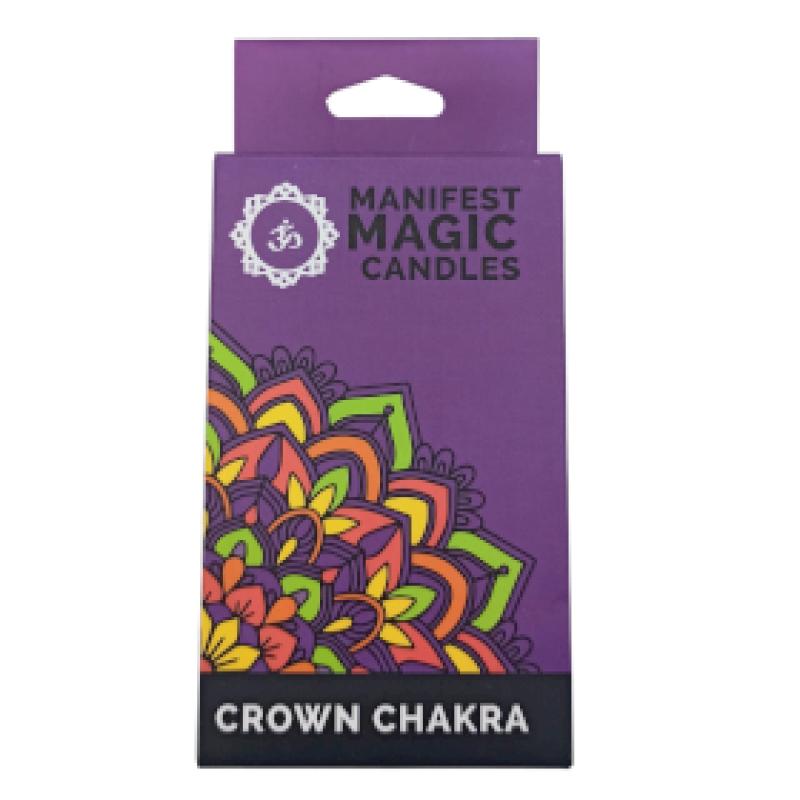 Manifest Magic Candles-Purple-pack of 12.