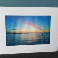 16x12 inch White Mounted Print of Weymouth Dorset