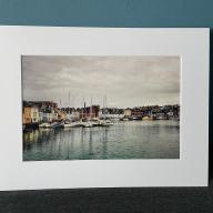 16x12 inch White Mounted Print of Weymouth Dorset
