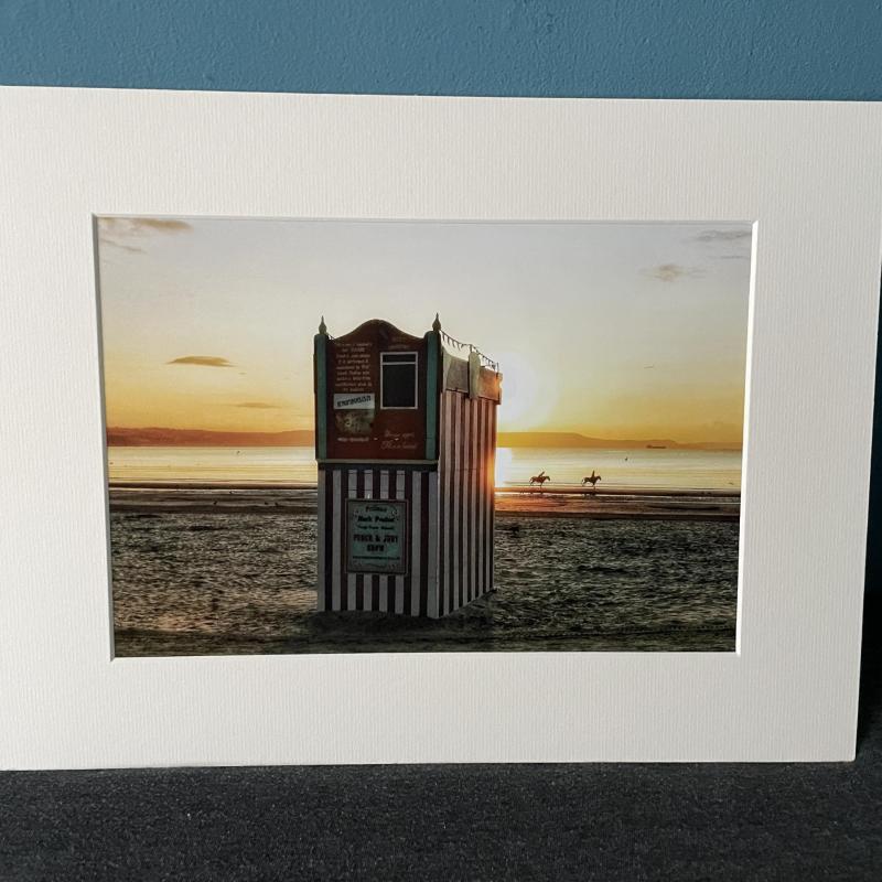16x12 inch White Mounted Print of Weymouth Dorset