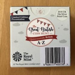 2018 10p A-Z Silver Proof Coin Royal Mint L Lochness Monster