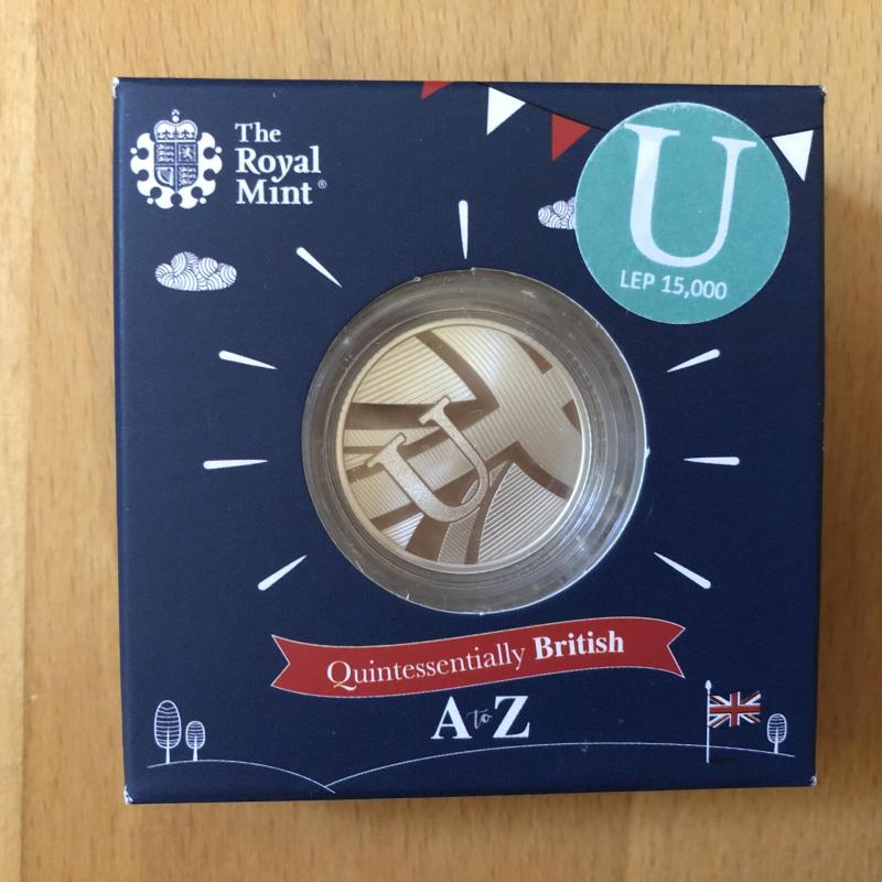 2018 10p A-Z Silver Proof Coin Royal Mint U Union Jack