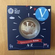 2018 10p A-Z Silver Proof Coin Royal Mint V Village