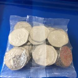 2019 IOM 50p Captain Hook Sealed Bag (50 coins) Peter Pan - RARE!!!