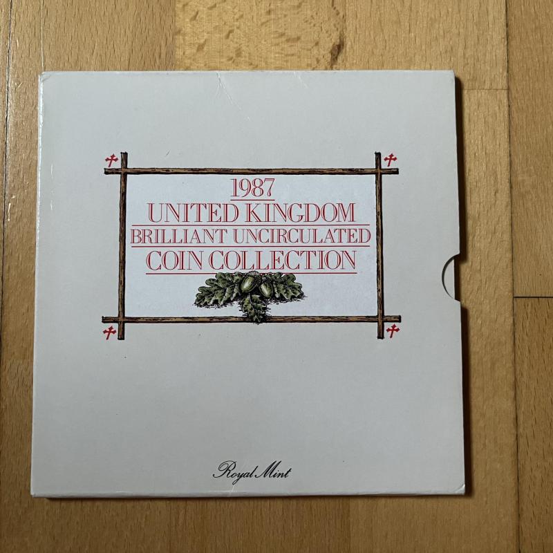 1987 Brilliant Uncirculated Coin Collection Royal Mint Annual Set